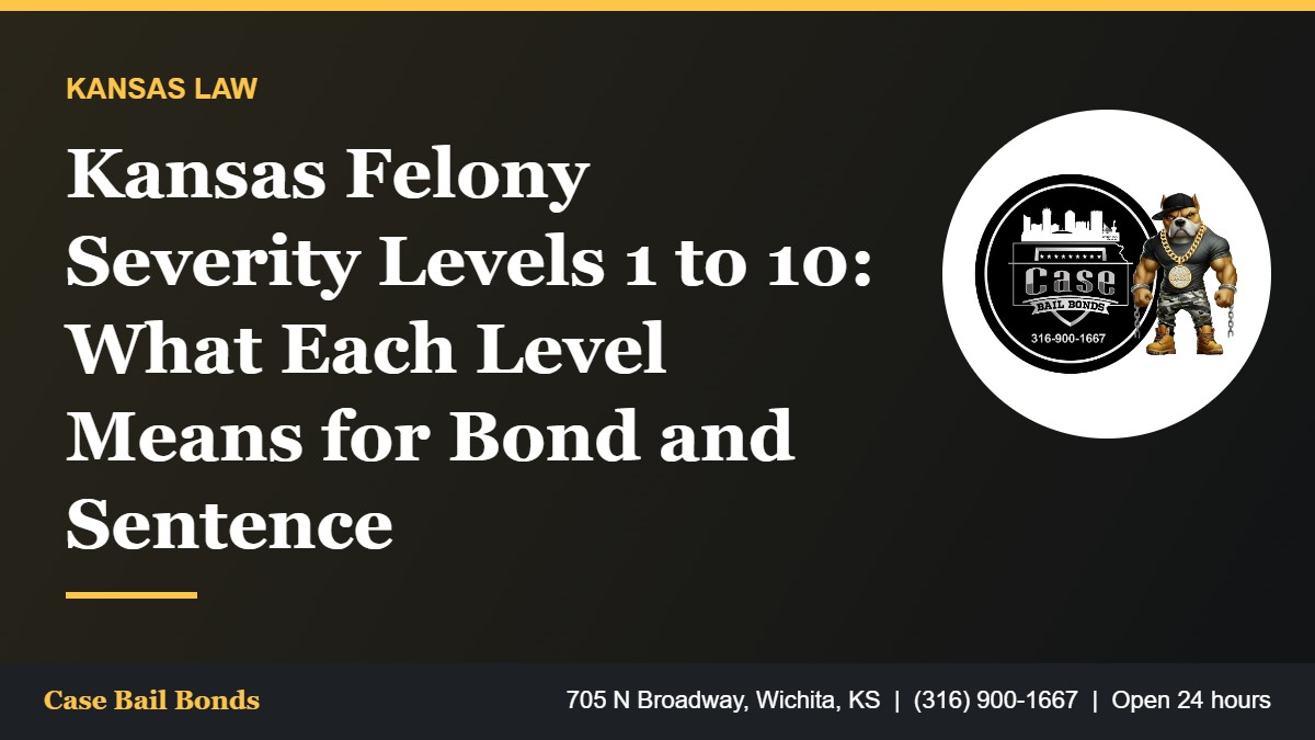 Kansas felony severity levels 1 to 10 and the sentencing grid