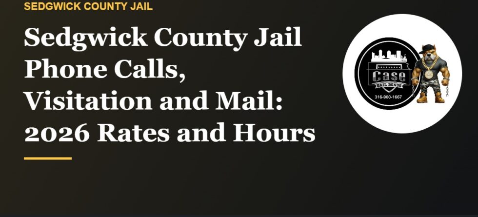 Sedgwick County Jail phone calls and visitation rates and hours for 2026